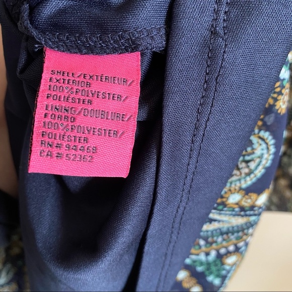 Betsey Johnson Paisley Bell Sleeve Mini Dress 2 - Picture 4 of 10